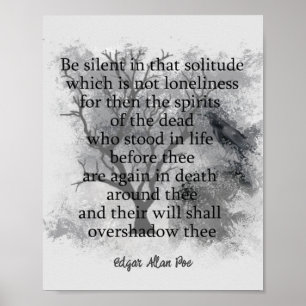 Poster Edgar Allan Poe Poem