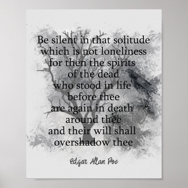 Poster Edgar Allan Poe Poem (Devant)
