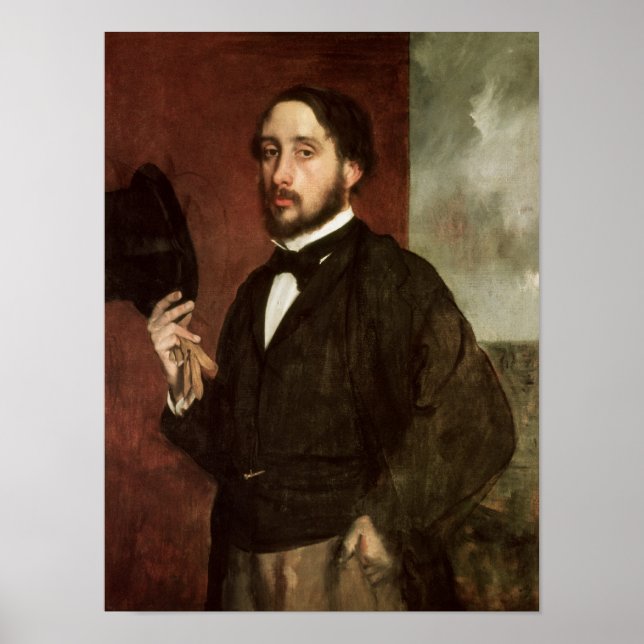 Poster Edgar Degas | Autoportrait, c.1862 (Devant)