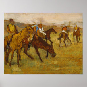 Poster Edgar Degas - Avant la course
