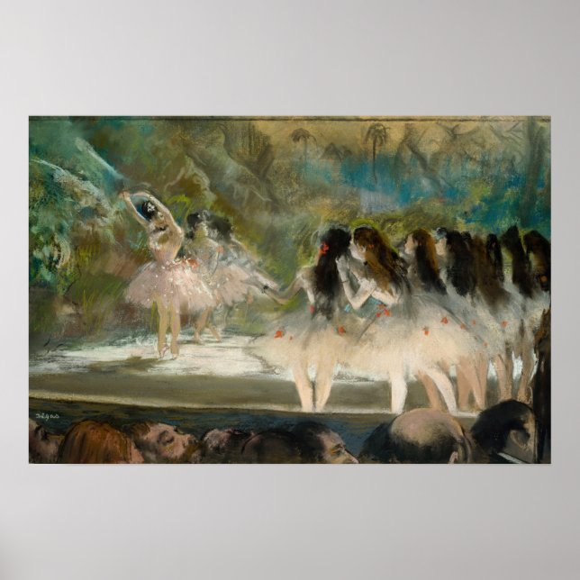 Poster Edgar Degas - Ballet à l'Opéra de Paris (Devant)