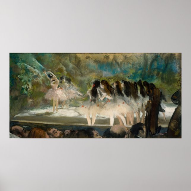 Poster Edgar Degas - Ballet à l'Opéra de Paris (Devant)