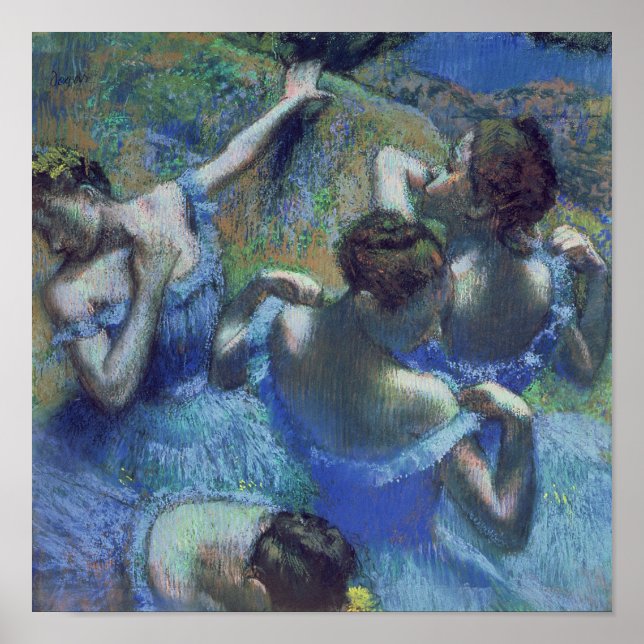 Poster Edgar Degas | Blue Dancers, c.1899 (Devant)