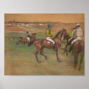 Poster Edgar Degas - Chevaux de course