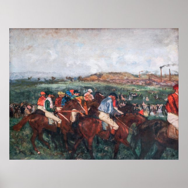Poster Edgar Degas - Course des hommes (Devant)