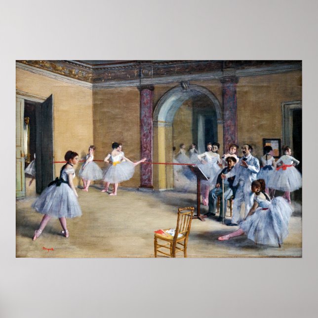 Poster Edgar Degas - Dance Foyer, Opéra rue Le Peletier (Devant)