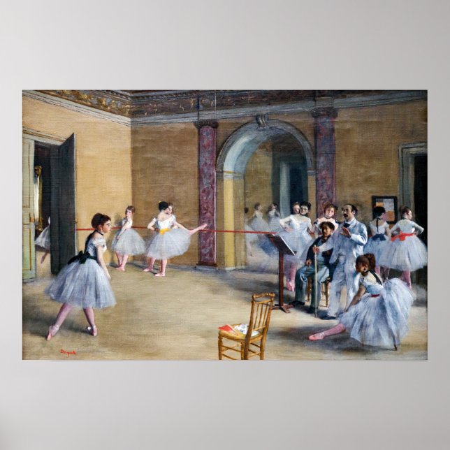 Poster Edgar Degas - Dance Foyer, Opéra rue Le Peletier (Devant)