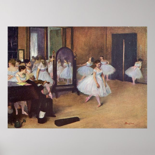 Poster Edgar Degas - Dance Hall 1872 danseuse ballerine h (Devant)