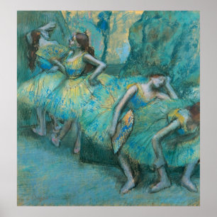 Poster Edgar Degas - Danseurs de ballet dans les ailes 19