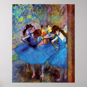 Poster Edgar Degas - Danseurs En Bleu - Amoureux De Danse