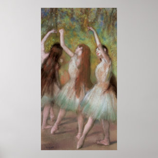 Poster Edgar Degas Danseurs verts