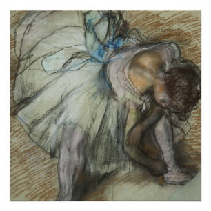 Poster Edgar Degas - Danseuse Réglant Sa Chaussure