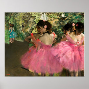 Poster Edgar Degas - Danseuses en rose