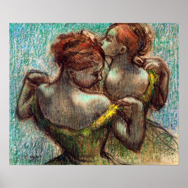 Poster Edgar Degas Deux Danseurs (Devant)