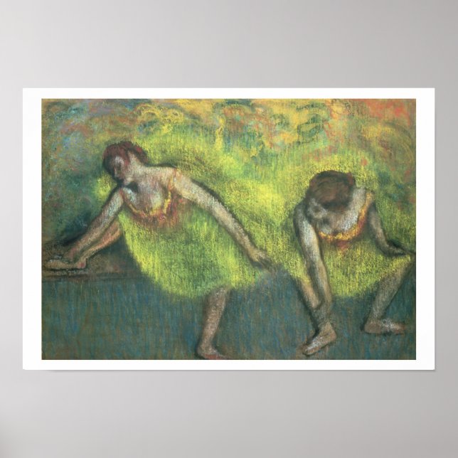 Poster Edgar Degas | Deux danseuses relaxantes (Devant)