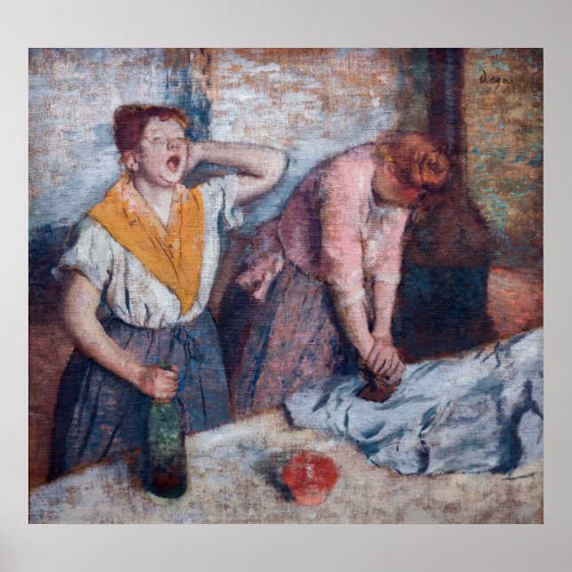 Poster Edgar Degas - Femmes en repassage (Devant)