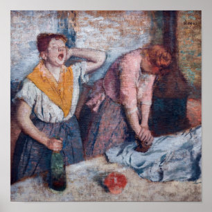 Poster Edgar Degas - Femmes repassant