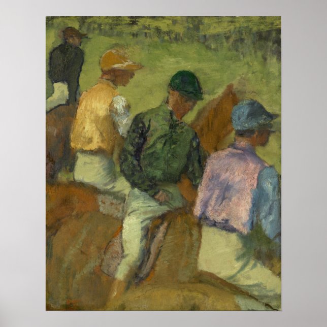 Poster Edgar Degas | Four Jockeys (Devant)