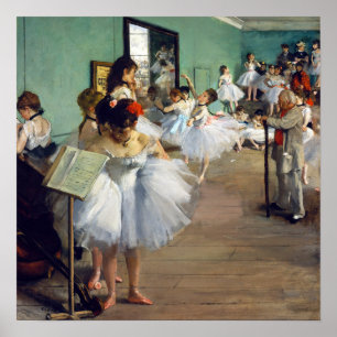 Poster Edgar Degas - La classe de danse