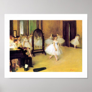 Poster Edgar Degas   la classe de danse