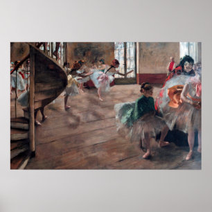 Poster Edgar Degas - La répétition