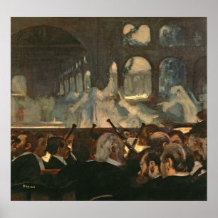 Poster Edgar Degas   La scène du ballet, opéra de Meyerbe