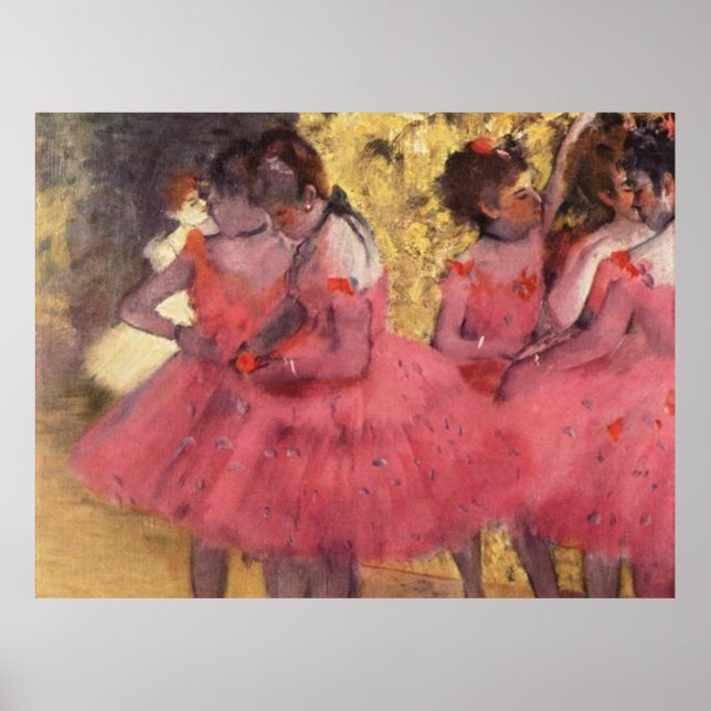 Poster Edgar Degas Les Danseurs Roses (Devant)
