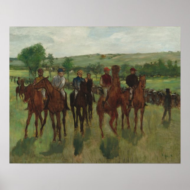 Poster Edgar Degas | Les Voyageurs (Devant)
