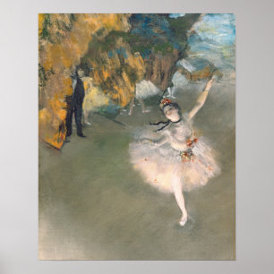 Poster Edgar Degas l'étoile, ou danseur sur l'étape