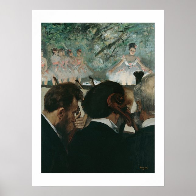 Poster Edgar Degas | Musiciens d'orchestre (Devant)