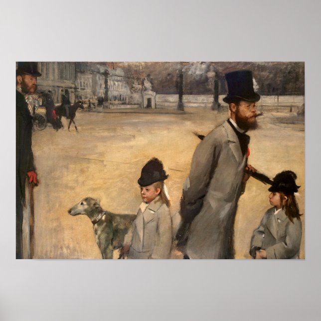 Poster Edgar Degas | Place de la Concorde, 1875 (Devant)