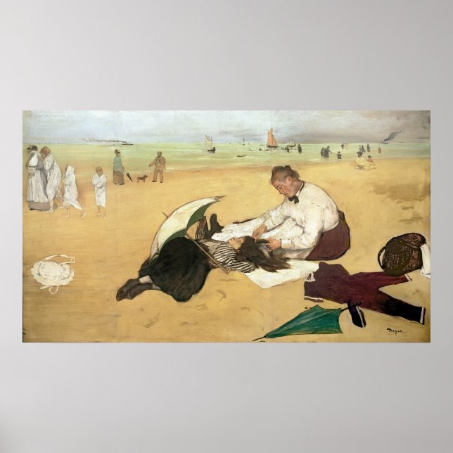 Poster Edgar Degas | Plage (Devant)