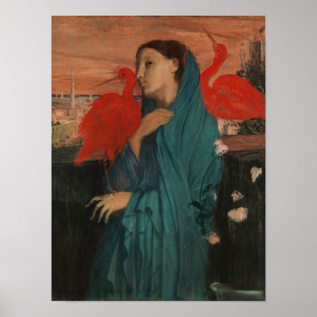 Poster Edgar Degas | Young Woman with Ibis (Devant)
