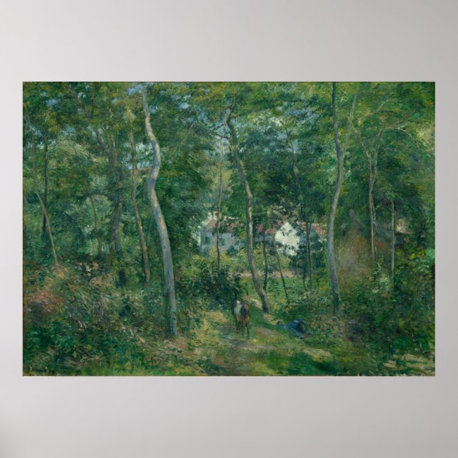 Poster Edge of the Woods par Camille Pissarro (Devant)