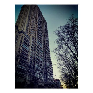 Poster Edificio Château Libertador Buenos Aires Argentine