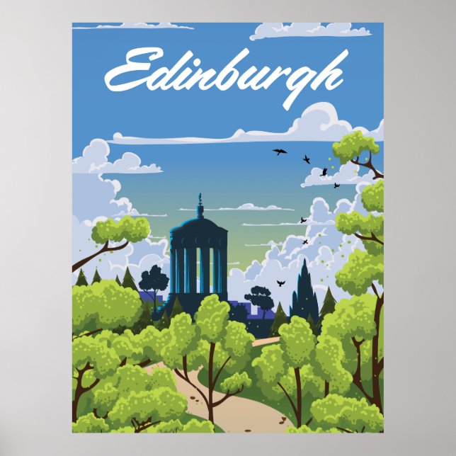 Poster Edimbourg Écosse (Devant)