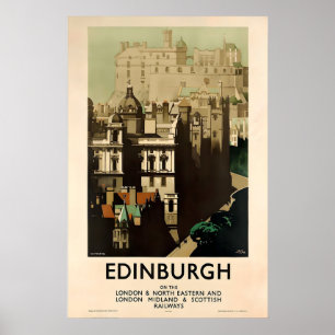 Poster Édimbourg Écosse Écossais Celtique St Andrews Roya