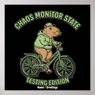Poster Édition de test de l'état du moniteur de chaos de 