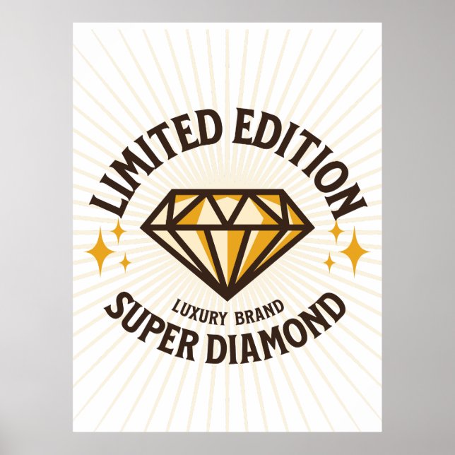 Poster ÉDITION LIMITÉE Super Diamond Sunburst (Devant)