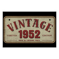 Édition limitée vintage 1952 avec pièces d'origine