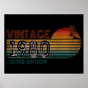 Poster Edition limitée vintage 1980