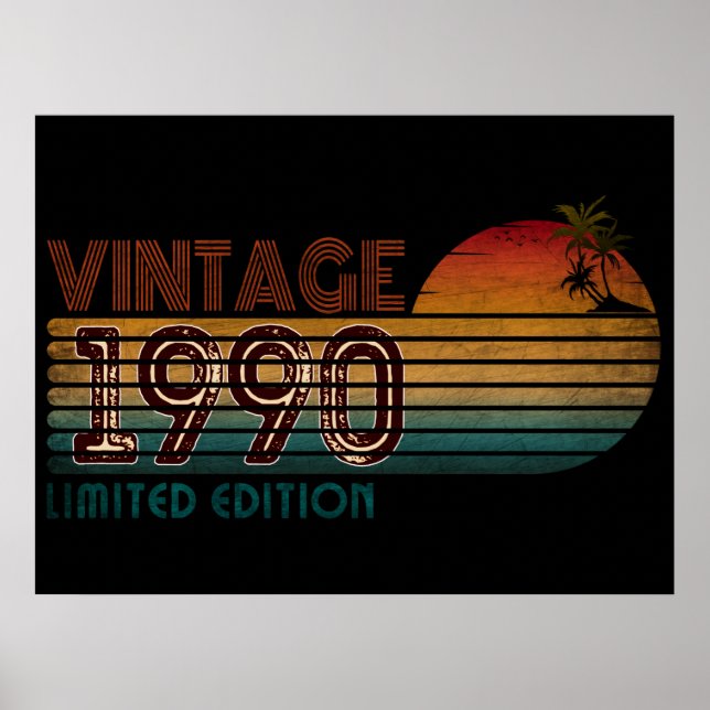 Poster édition limitée vintage 1990  (Devant)