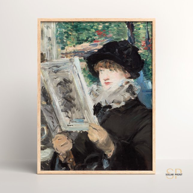 Poster Edouard Édouard Manet Femme Lecture Peinture Art (Créateur téléchargé)
