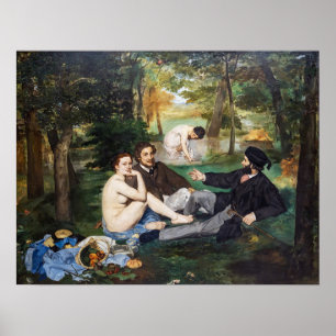 Poster Edouard Manet - Déjeuner sur l'herbe