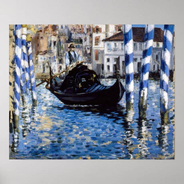Poster Edouard Manet - Grand Canal, Venise (Devant)