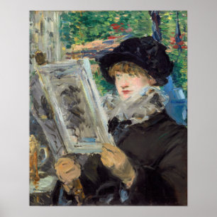 Poster Edouard Manet - Lecture Femme
