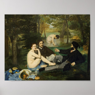 Poster Edouard Manet - Luncheon On The Grass