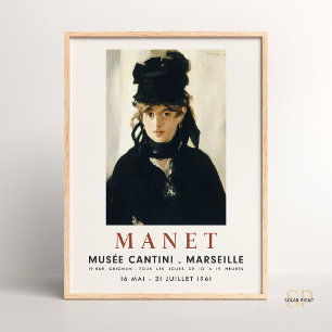Poster Édouard Manet Portrait Berthe Morisot