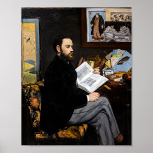 Poster Edouard Manet - Portrait of Emile Zola