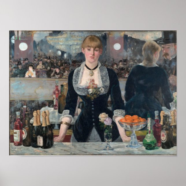 Poster Edouard Manet - Un Bar Aux Folies-Bergere (Devant)